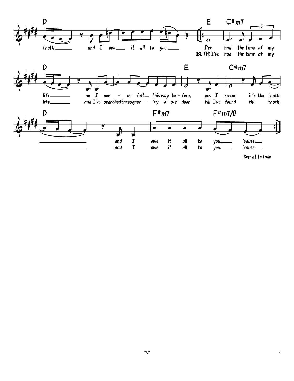 Sheet Music